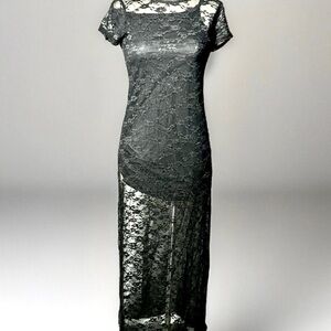 Wild Fable Black Sheath Maxi Dress with Slit